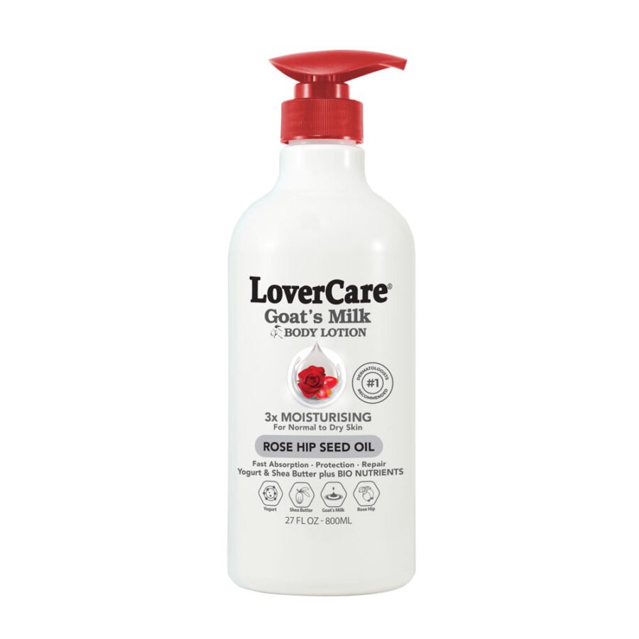 LovercCare Goat's Milk Body Lotion 6X 800ml Rosehip Seed Oil - Image 2