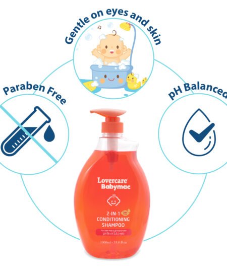 Lovercare babymac 2 in 1 conditioning shampoo 2