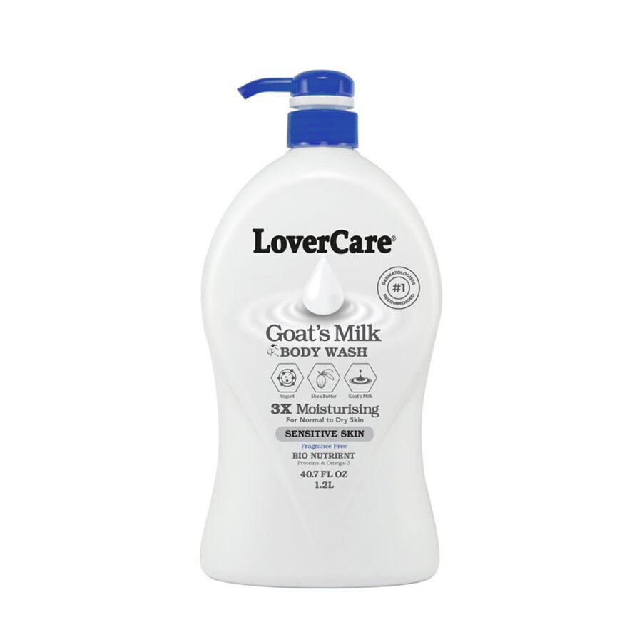 LoverCare Goat’s Milk Body Wash 6 X 1200ml Sensitive Skin