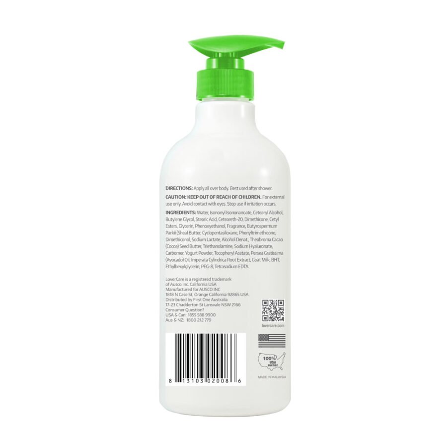 LoverCare Goat's Milk Body Lotion 6X 800ml Avocado - Image 4