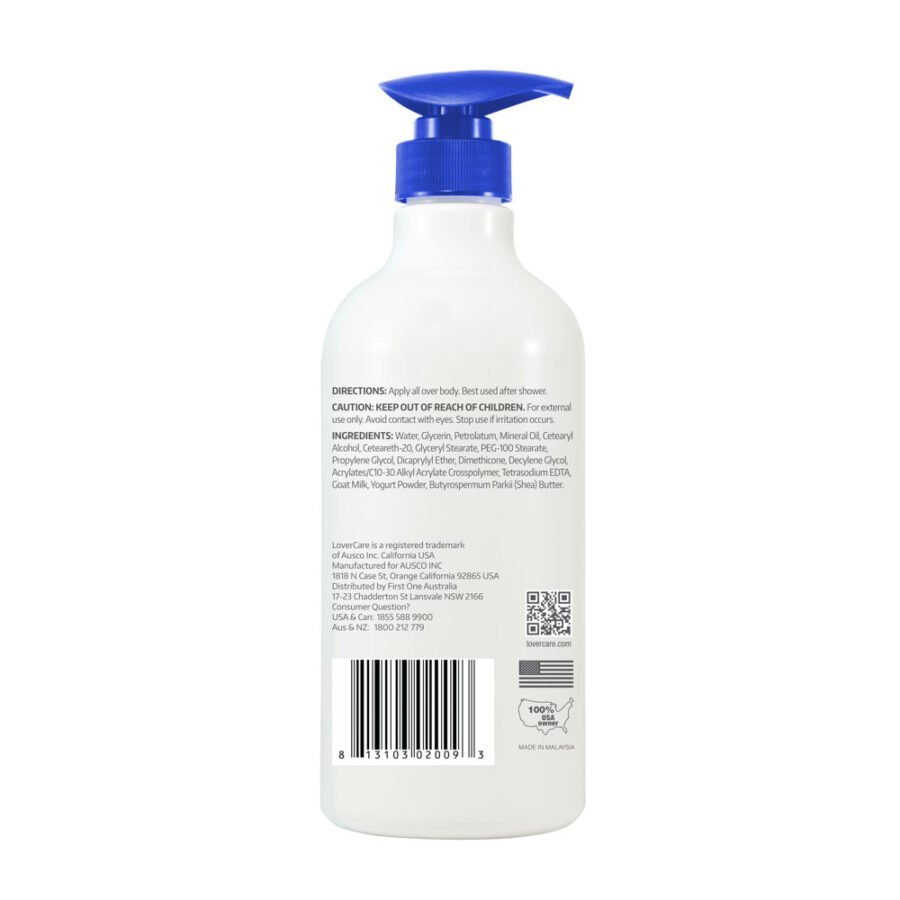 LoverCare Goat's Milk Body Lotion 6X 800ml Sensitive Skin - Image 3