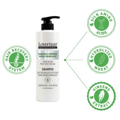 Best Hair Fall Control Shampoo Australia – Loverhair Biotin & Ginseng Formula